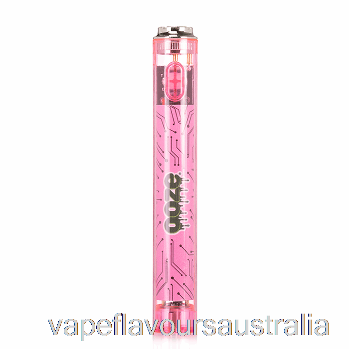 Vape Nicotine Australia Ooze Slim 400mAh CLEAR 510 Vape Battery Atomic Pink
